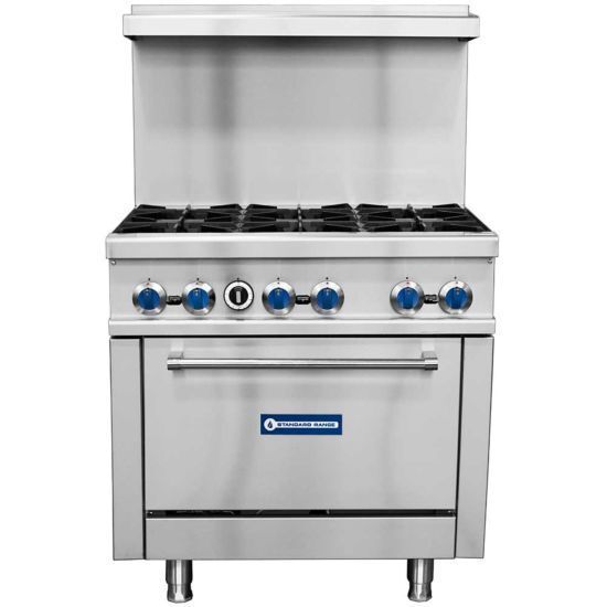 Standard Range SR-R36 36" Range - 6 top burners and 1 standard oven