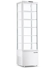 Marchia MVS300 20' Vertical Standing Refrigerated Bakery Display, 4 Sides Glass