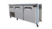 Cooltech 2-1/2 Door Low Boy Worktop Freezer 84"