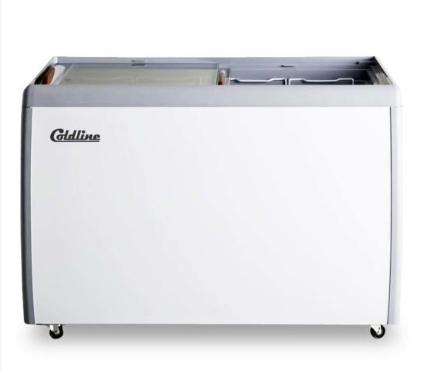 Coldline RI260 40'' Flat Sliding Glass Ice Cream Freezer 9.5 cu ft -- LED