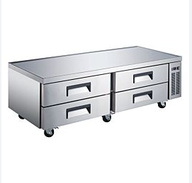 Coldline 84" Refrigerated chef base, 4 Drawer
