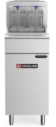 Cookline CF40-NG 40lb Floor Model Deep Fryer, 15.5"L, (90K BTU), NATGAS
