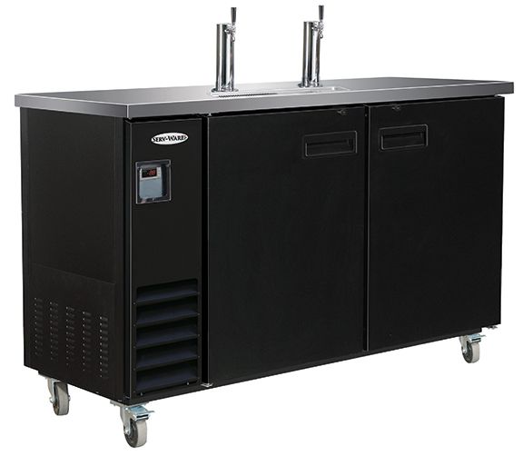 SERV-WARE 61" UNIT / 2 TOWER (61.06" W X 24.4" D X 36.4" H )