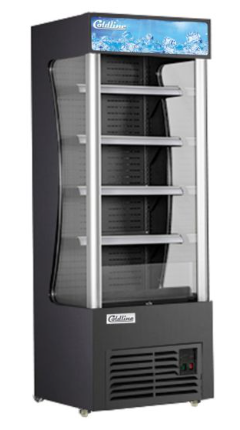 Coldline AOC-28-B 28" Black Open Air Refrigerated Display Merchandiser