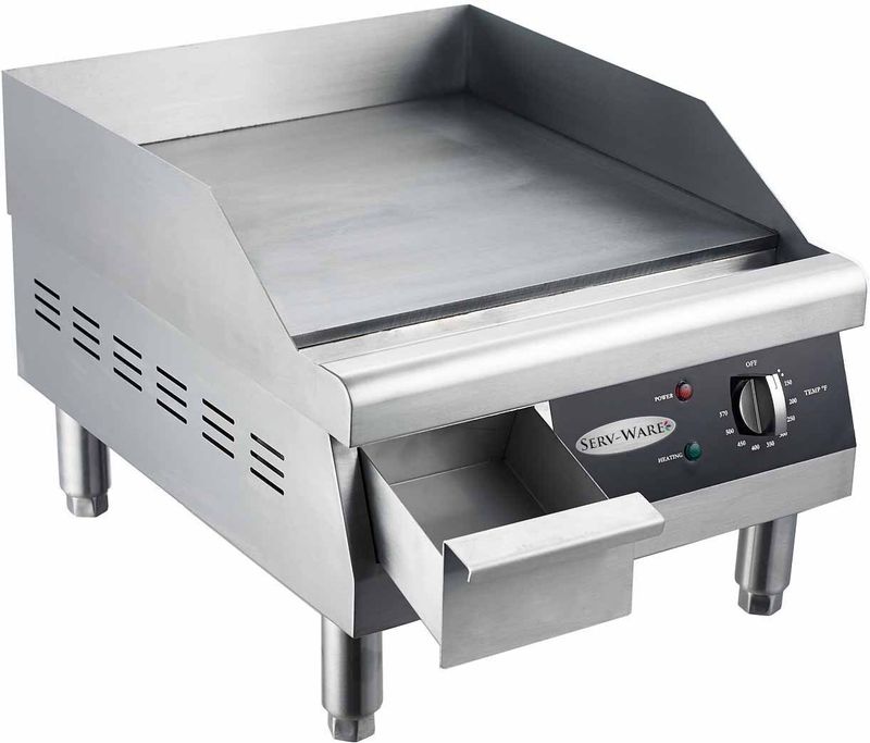 16" ELECTRIC THERMOSTATIC GRIDDLE