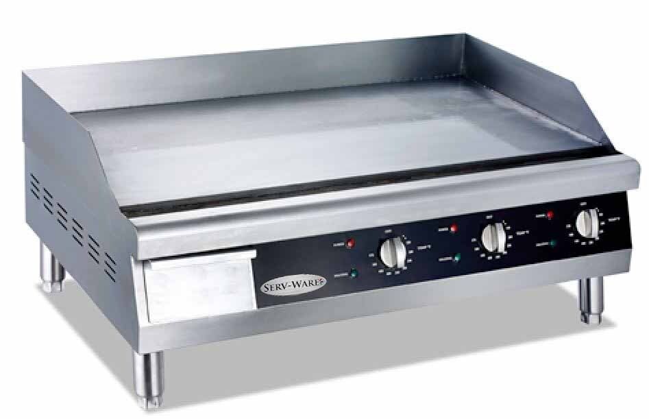 Serv-Ware ETG-36* Electric Thermostatic Griddle 36" 36.18" W x 19.76" D x 9.40" H