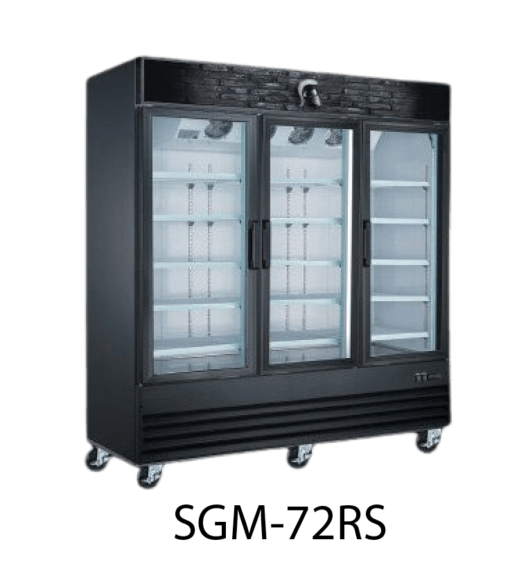 72" 3-DOOR MERCHANDISER REFRIGERATOR