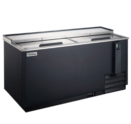 Coldline 65" Black Horizontal Bottle Cooler