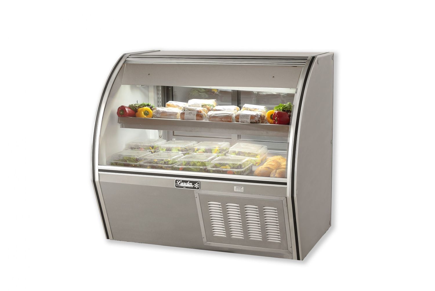 96"W CURVED GLASS COUNTER DELI CASE ETL APPROVED