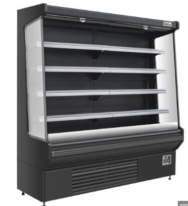 Coldline SOC-76-W 76" Open Air Refrigerated Display Merchandiser, 80”H 110V -White
