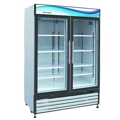 Universal Coolers 81" Three Glass Door Reach In Freezer