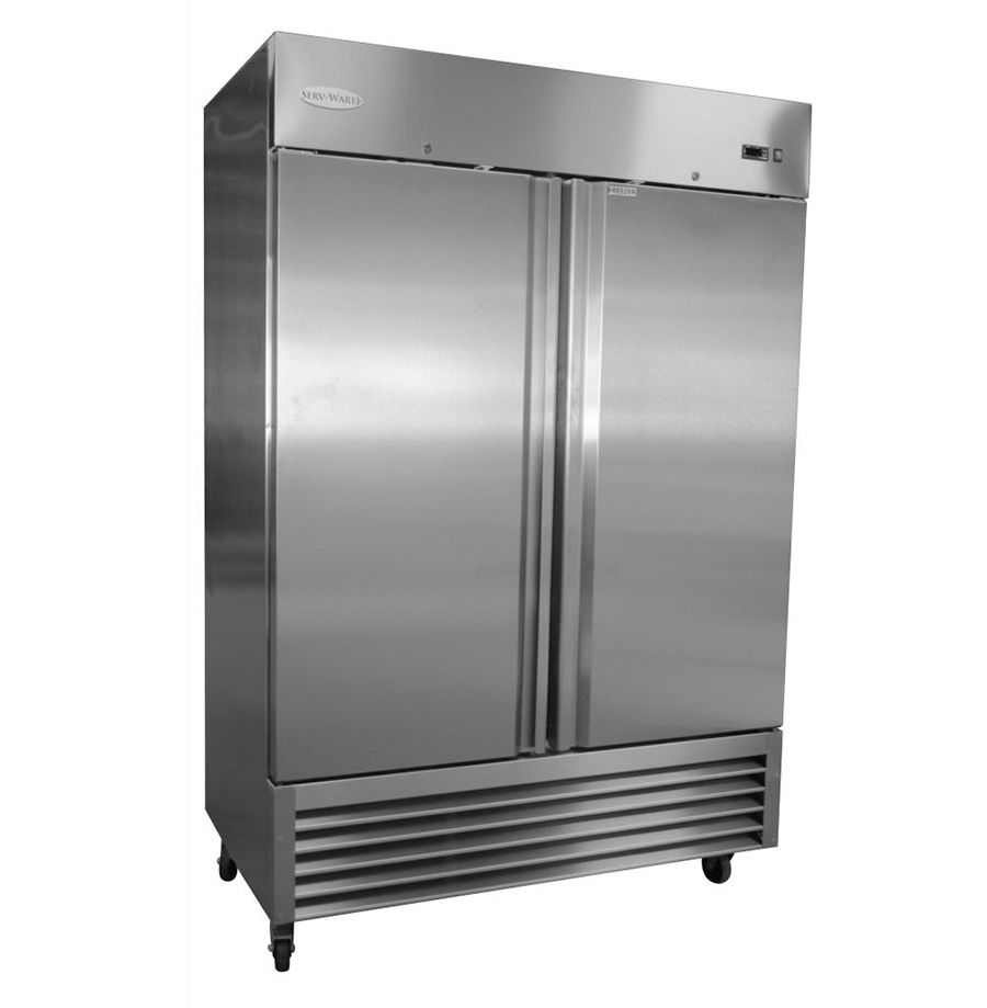 Serv-Ware RR2- HC** 2 Stainless Steel Door 49 cu. ft. Refrigerator