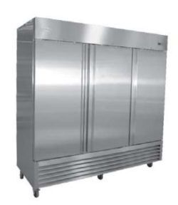 Serv-Ware RR3-HC** 3 Stainless Steel Door 72 cu. ft. Refrigerator