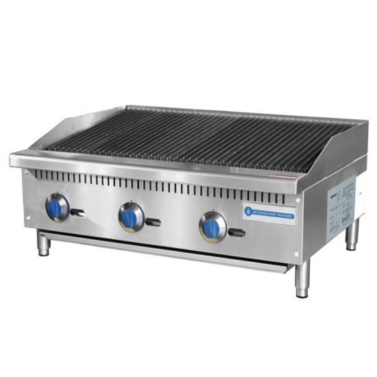 STANDARD RANGE SR-CB36-M 36" Charbroiler, 105K BTU