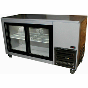 Cooltech Sliding Glass Doors Back Bar Display Cooler 48"