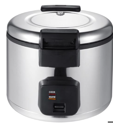 PREPLINE ERC60 Electric Rice Cooker with Hinged Lid - 60 Cup Cooked Rice