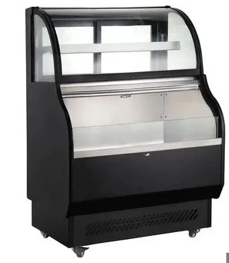 Marchia MSTAR40 39" Open Air Refrigerated Display with Refrigerated Glass Top . Self-Cleaning Condenser.
