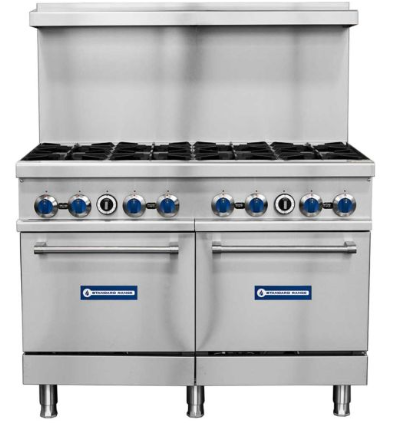 Standard Range SR-R48 48" Range - 8 top burners and 2 standard ovens