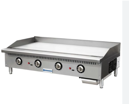 STANDARD RANGE SR-G48-T 48" Gas Griddle with Thermostat Control, 4 Burners, 120K BTU