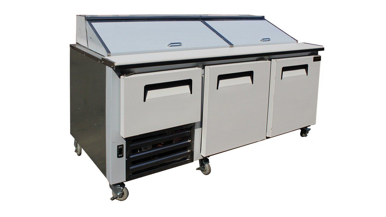 Cooltech 2-(1/2x2) Door Refrigerated Sandwich Prep Unit 72"