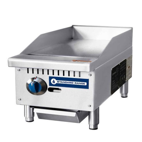 STANDARD RANGE SR-G12-M 12" Gas Griddle with Manual Control, 1 Burner, 30K BTU