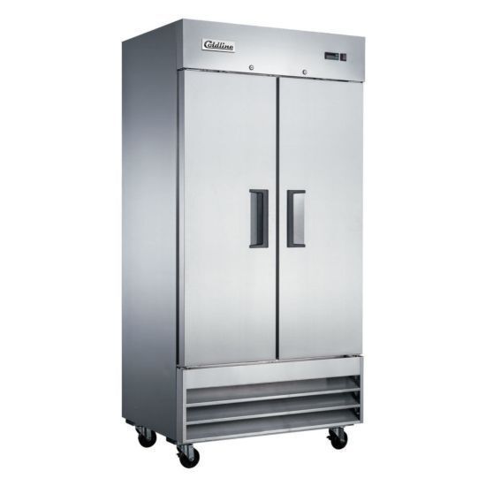 Coldline 2 Door 40" Reach-In Refrigerator, Stainless Steel, 35 Cu. Ft.