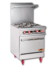 4-BURNER GAS RANGE W/OVEN
