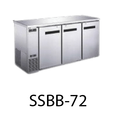 72" S/S BACK BAR