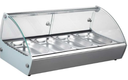 Marchia MSB4 30" Countertop Hot Food Display Warmer, 4 Pans