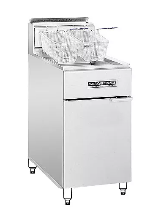 American Range AF-75 Gas Fryer - (1) 80 lb Vat, Floor Model, Natural Gas