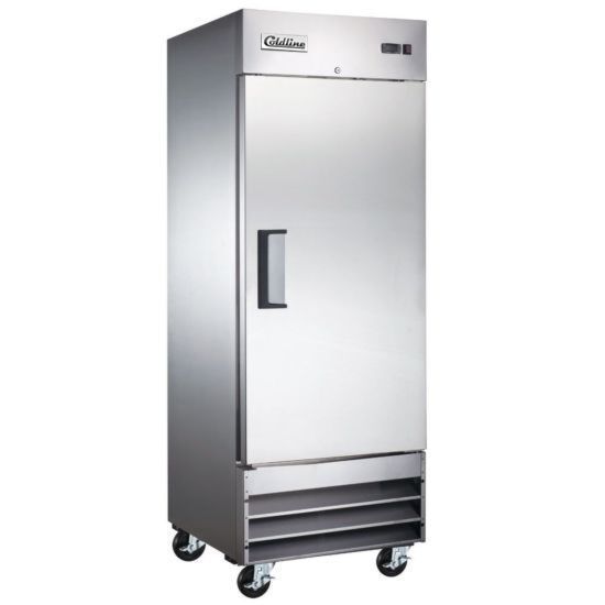 Coldline 1 Door Reach-In Refrigerator - Stainless Steel Interior & Exterior