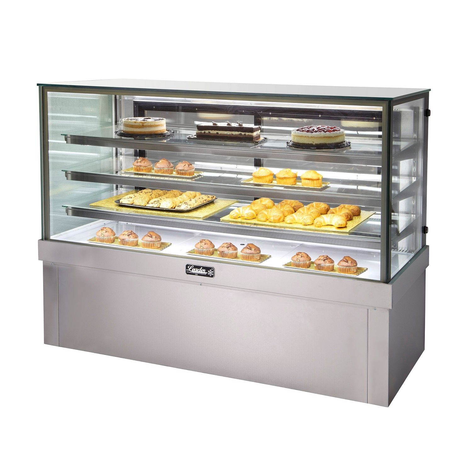 57"W X 53"H ALL GLASS BAKERY CASE ETL CERTIFIED