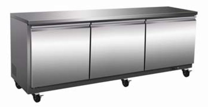 SERV-WARE 71.2"W UNDERCOUNTER FREEZER (71.2" W X 29.9" D X 35.5" H )