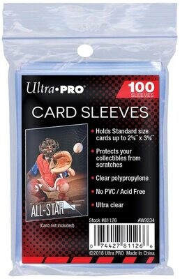 Ultra Pro- Card Sleeves 100