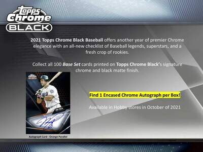 2021 Topps Chrome Black MLB