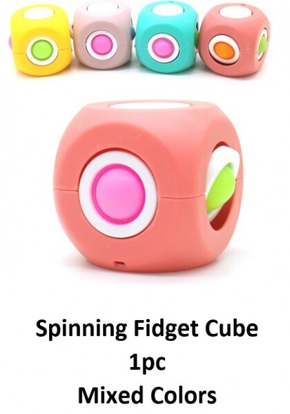 Gyro Spinning Pop It Cube - 5x5x5cm - Mixed Colors