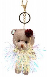 Keychain Glitter Bear 12cm
