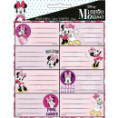 Disney Minnie boekje label met sticker 16 stuks