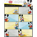 Disney Mickey boekje label met sticker 16 stuks