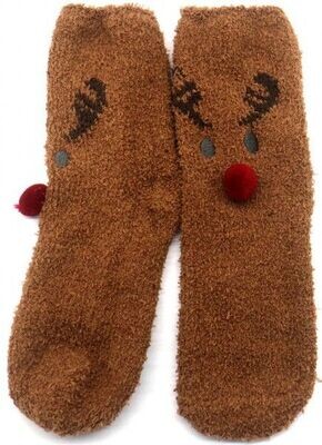 Fluffy Socks Size 35-40 Christmas