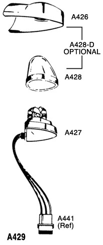68-4290001-30 - Wing Tip Lens, Clear
