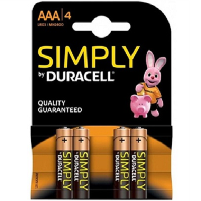 Duracell Batterij Alk R3 AAA 4st