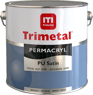 Trimetal Permacryl PU Satin Kleur/wit