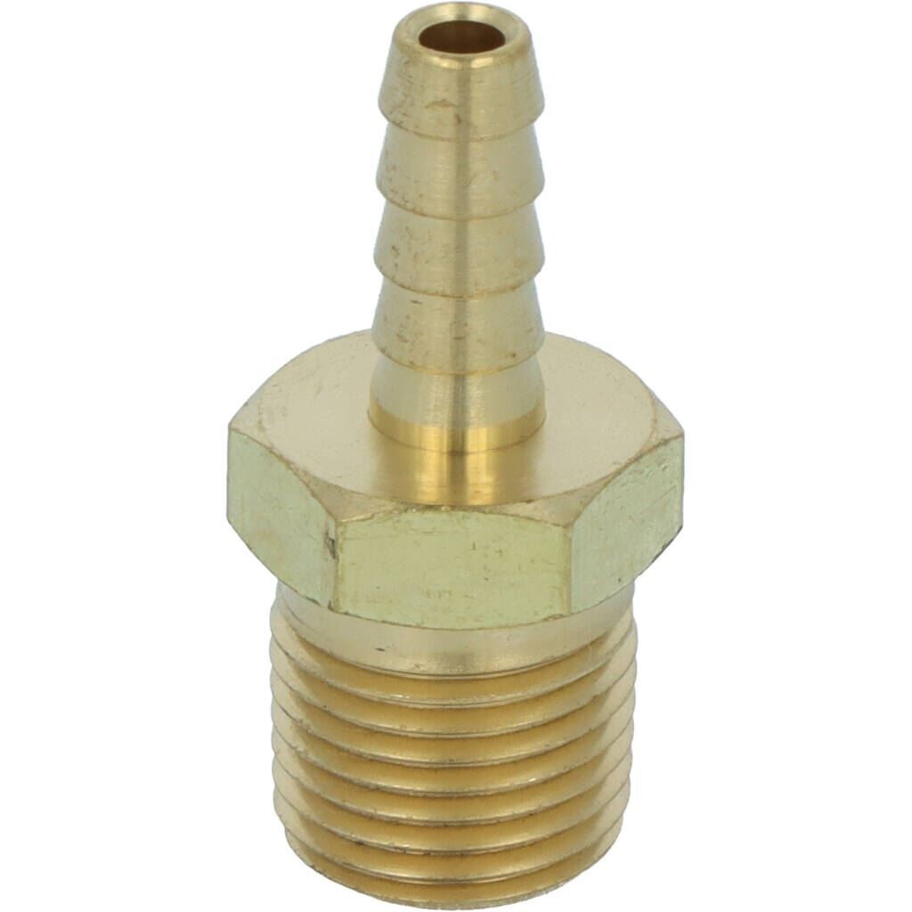 Connect Male 1/8” MPT --> 1/8” Hose Fitting