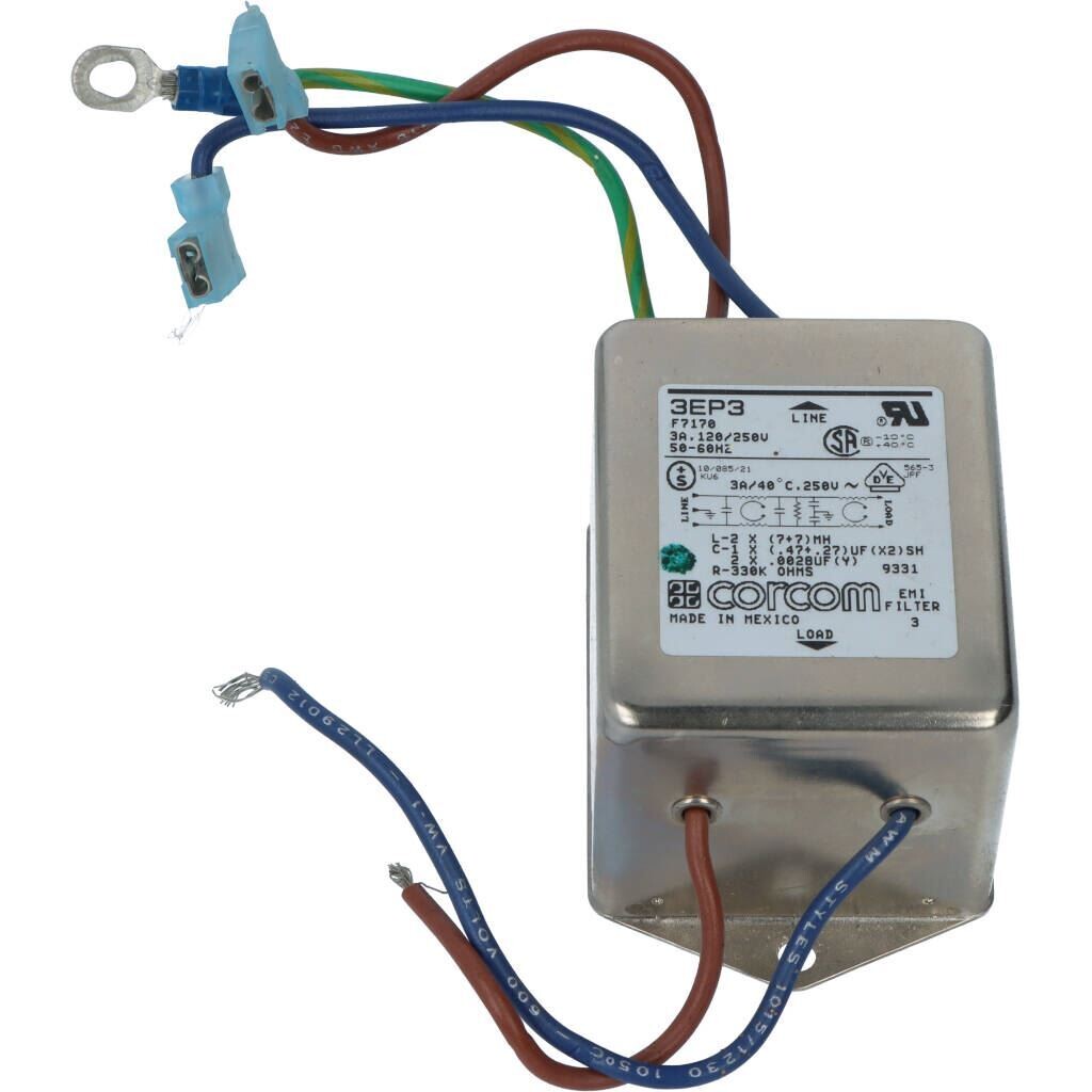 Power Line Filter 250 VAC, 3A
