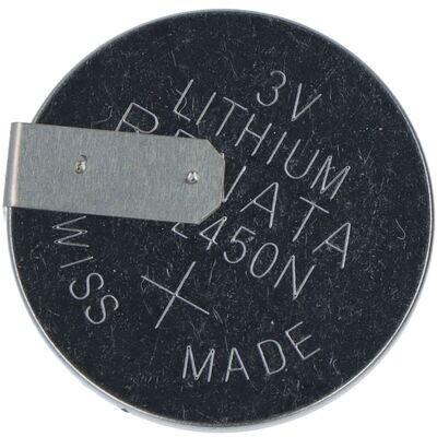 Battery Lithium CR2450 @ 3 Volt, Bi-pin 20,4mm