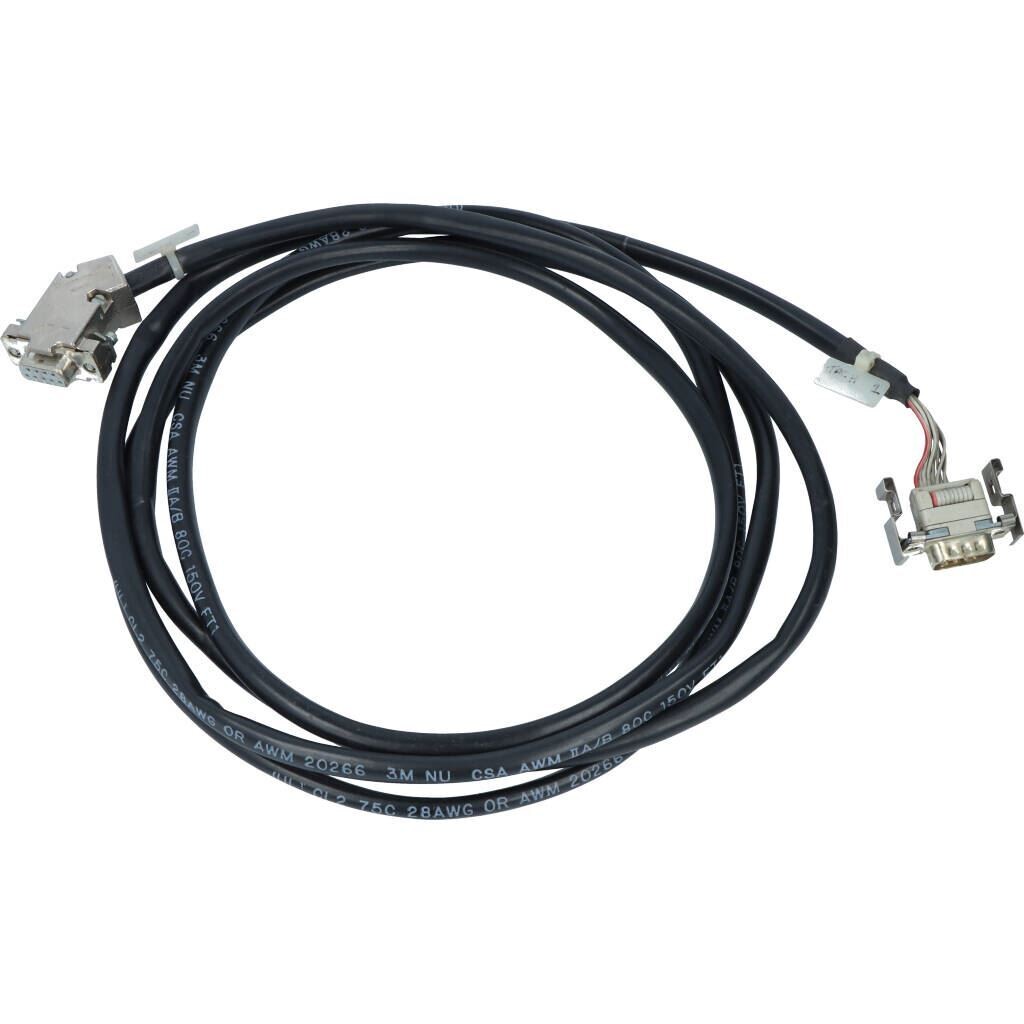 Cable assy, D-Sub 9P Pin, 9P Soc, W/45° Hood, 96