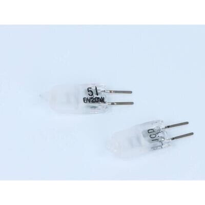 Lamp Quartz, Tungsten Halogen 6V/20W Frosted Lamp Quartz, Tungsten Halogen 6V/20W Frosted