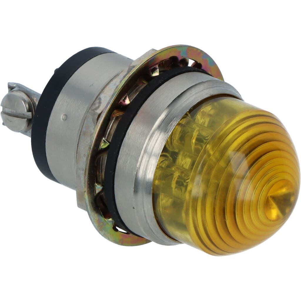 LED ind. 12Vdc Yellow, High density Dome Lens