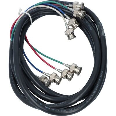 Cable assy quad coax 2 * 4-BNC - 2m